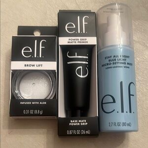 e.l.f. Brow Lift, Power Grip Primer, and Setting Mist Set. Brand New